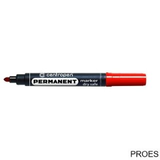 Marker 8810/8510 czerwony okrągły DRY SAFE niewysychający CENTROPEN