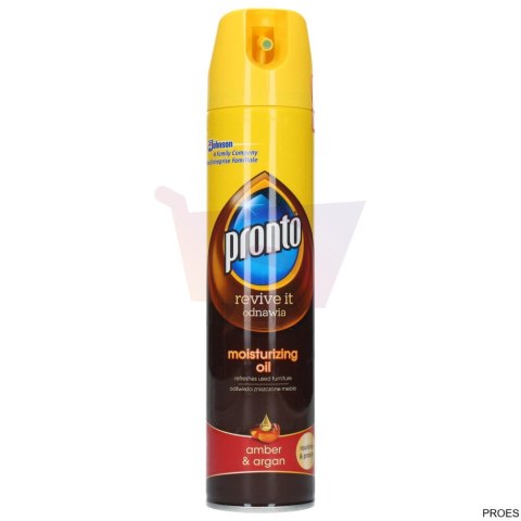 PRONTO Spray olejek nawilżający do mebli 250ml.REVIVE IT AMBER&ARGAN 1562