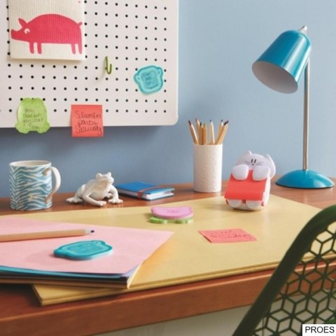 Podajnik do bloczków samoprzylepnych POST-IT_ Kotek (CAT-330), biały, w zestawie 1 bloczek Super Sticky Z-Notes Podajnik do bloczków samoprzylepnych POST-IT_ Kotek (CAT-330), biały, w zestawie 1 bloczek Super Sticky Z-Notes