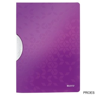 Skoroszyt z klipem LEITZ WOW fioletowy 41850062