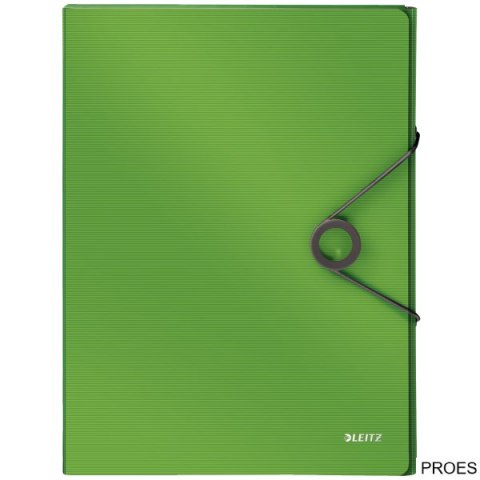 Teczka z gumką PP LEITZ SOLID 30mm jasnozielona 45681050 Teczka z gumką PP LEITZ SOLID 30mm jasnozielona 45681050