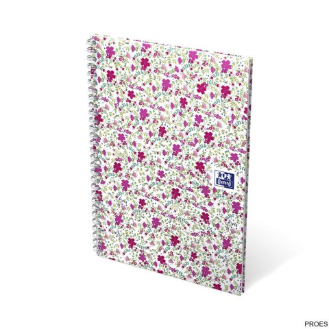 Kołonotatnik B5 60 kartek, linia / tagi, FLORAL, OXFORD, 400094959 Kołonotatnik B5 60 kartek, linia / tagi, FLORAL, OXFORD, 400094959