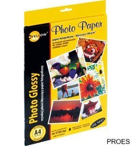 Papier fotograficzny błyszczący 4G170, 180 g/m, A4 20 arkuszy YELLOW ONE 150-1373