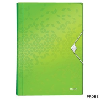 Teczka z 6 przegródkami PP Leitz WOW, zielona 45890054