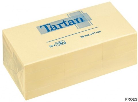 Bloczek TARTAN żółte 38x51 (12)05138V 3M POST-IT Bloczek TARTAN żółte 38x51 (12)05138V 3M POST-IT