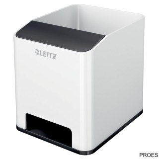 Kubek na długopisy Leitz WOW ze wzmacniaczem dźwięku, czarny 53631095