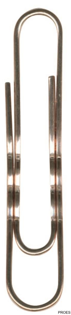 Spinacz 50mm (100)pokryty miedzią 121224