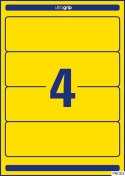 Etykiety na segregatory L4769-20 61 x 192 20 ark żółte, Avery Zweckform (X)
