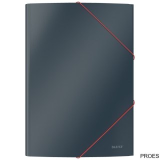 Teczka kartonowa z gumką Leitz Cosy, A4, szara 30020089