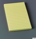 Bloczek samoprzylepny POST-IT w linię (660), 102x152mm, 1x100 kart., żółty