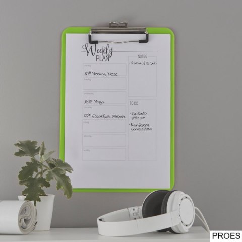 Deska z klipem Leitz WOW, zielona 39710054 Deska z klipem Leitz WOW, zielona 39710054