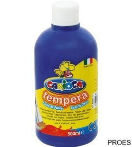 Farba tempera 500 ml, granatowa CARIOCA 170-2277/170-2665