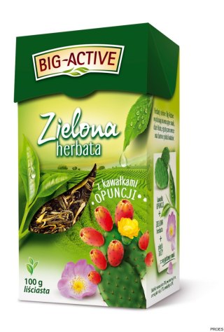 Herbata BIG-ACTIVE kwiat opuncji 100g liściasta zielona