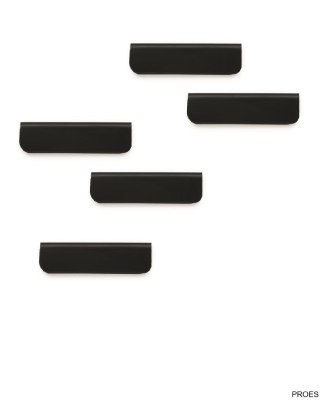 Klips samoprzylepny magnetyczny 60mm czarny (5szt.) 470501 DURAFIX