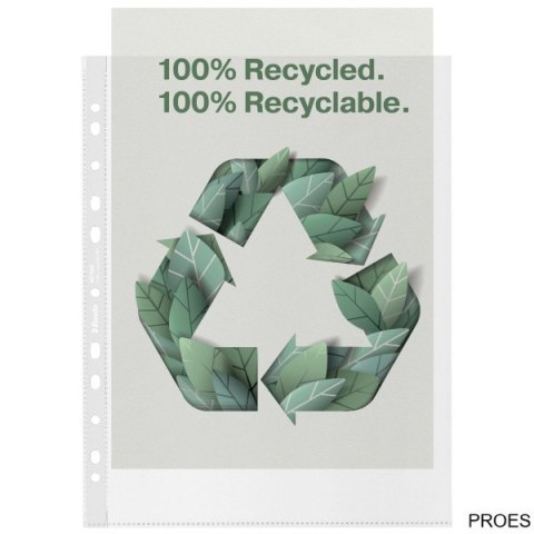 Koszulka groszkowa Recycled Premium PP 100 mic. A4 MAXI , 50 szt. Esselte 627504