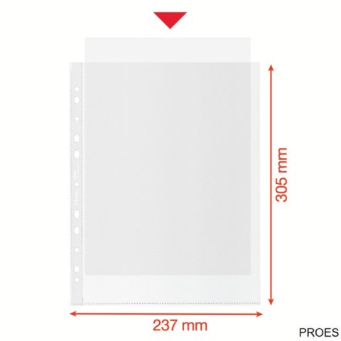 Koszulka groszkowa Recycled Premium PP 100 mic. A4 MAXI , 50 szt. Esselte 627504