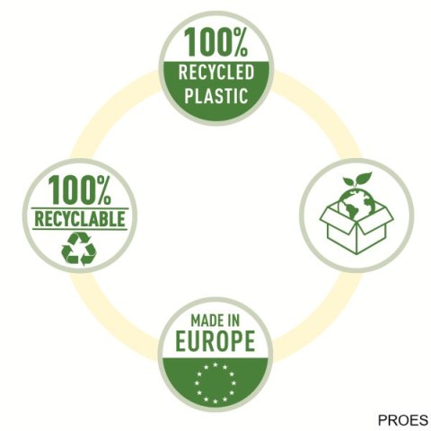 Koszulka groszkowa Recycled Premium PP 100 mic. A4 MAXI , 50 szt. Esselte 627504