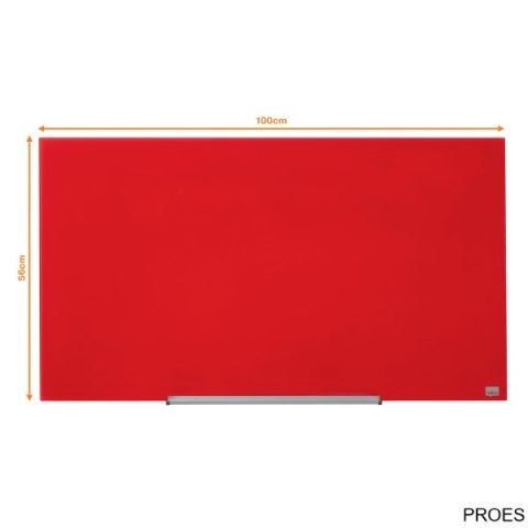 Szklana tablica Nobo Impression Pro 1000x560mm, czerwona Szklana tablica Nobo Impression Pro 1000x560mm, czerwona