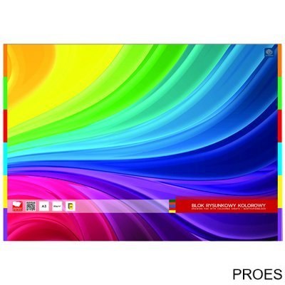 Blok rysunkowy kolorowy A3 20 80g INTERDRUK Blok rysunkowy kolorowy A3 20 80g INTERDRUK