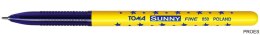 Długopis w gwiazdki SUNNY z końcówką 0,7mm, niebieski TO-050 Toma