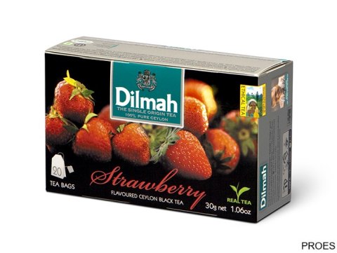 Herbata DILMAH TRUSKAWKA 20t*1,5g czarna Herbata DILMAH TRUSKAWKA 20t*1,5g czarna