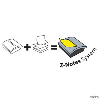 Podajnik do bloczków samoprzylepnych POST-IT_ Pro (PRO-C-1SSC), fioletowy, w zestawie 1 bloczek Super Sticky Z-Notes