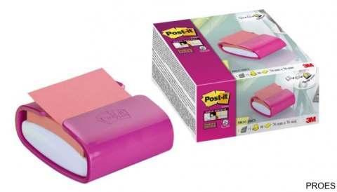 Podajnik do bloczków samoprzylepnych POST-IT_ Pro (PRO-C-1SSC), fioletowy, w zestawie 1 bloczek Super Sticky Z-Notes Podajnik do bloczków samoprzylepnych POST-IT_ Pro (PRO-C-1SSC), fioletowy, w zestawie 1 bloczek Super Sticky Z-Notes