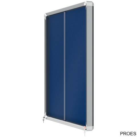 Gablota filcowa Nobo Premium Plus 12xA4, niebieska (drzwiczki przesówne) 1902566