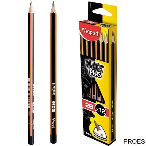 Ołówek drewniany Blackpeps 2B MAPED 850022 Ołówek drewniany Blackpeps 2B MAPED 850022