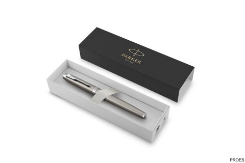 Pióro kulkowe PARKER IM ESSENTIAL STAINLESS STEEL CT 2143633, giftbox