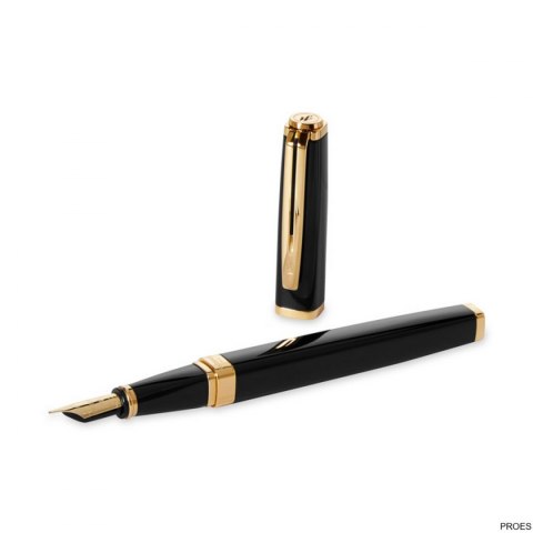 Pióro wieczne (F) EXCEPTION SLIM LAKA CZARNA GT WATERMAN S0636930 Pióro wieczne (F) EXCEPTION SLIM LAKA CZARNA GT WATERMAN S0636930