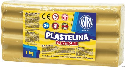 Plastelina Astra 1 kg brązowa jasna, 303111020 (X)