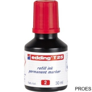 Tusz do mark.perm.30ml czerwony T25/002 EDDING (X)
