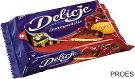 Ciastka DELICJE Szampańskie wiśnia 294g Ciastka DELICJE Szampańskie wiśnia 294g