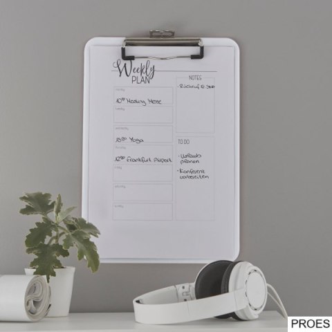 Deska z klipem Leitz WOW, biała 39710001 Deska z klipem Leitz WOW, biała 39710001