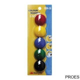 Magnesy ARGO kolorowe WF-30 opakowanie 5sztuk SRH-30