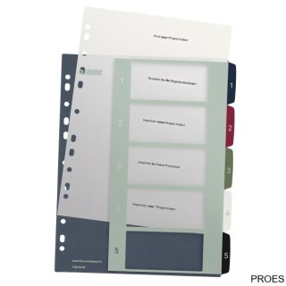 Przekładki plast. do nadruku tekstu na kartę, Leitz Style, 1-5 12350000 (X)