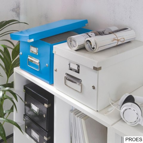 Pudło LEITZ C&S uniwersalne średnie WOW niebieskie 60440036