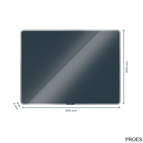 Szklana tablica magnetyczna Leitz Cosy 80x60cm, szara 70430089 Szklana tablica magnetyczna Leitz Cosy 80x60cm, szara 70430089