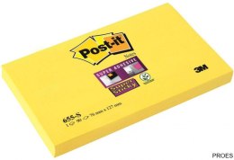 Bloczek samoprzylepny POST-IT_ Super Sticky (655-S), 127x76mm, 1x90 kart., żółty