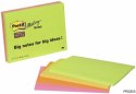 Bloczek samoprzylepny POST-IT_ Super Sticky (6845-SSP), 200x149mm, 4x45 kart., mix kolorów