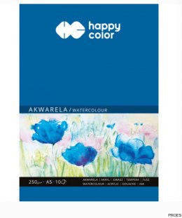 Blok akwarelowy, ART, A5, 10 ark, 250g, Happy Color HA 3725 1520-A10