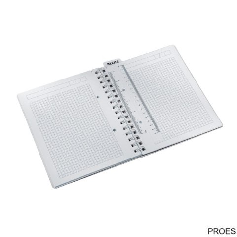 Kołonotatnik w kratkę A5 PP Leitz WOW, zielony 46410054 (X)