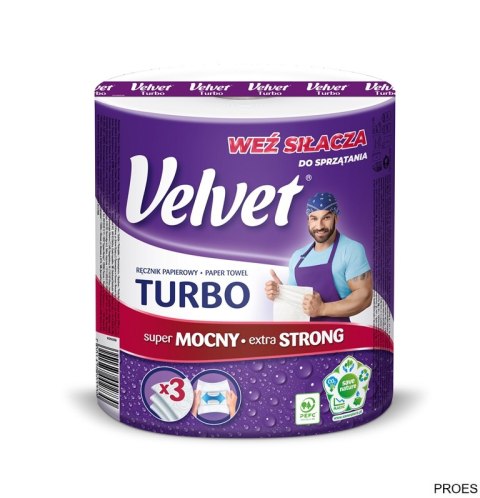 Ręcznik VELVET TURBO 3 warstwy 300 listków Ręcznik VELVET TURBO 3 warstwy 300 listków