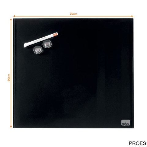 Tablica szklana NOBO Diamond Glass czarna 300x300 1903950