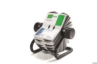 Wizytownik obrotowy na 400wiztówek A-Z czarny DURABLE 2481-01