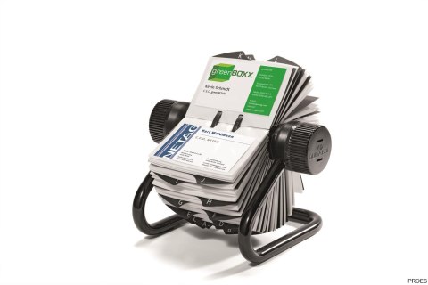 Wizytownik obrotowy na 400wiztówek A-Z czarny DURABLE 2481-01