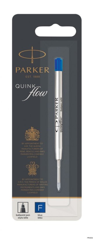 Wkład do długopisów QUINKFLOW niebieski (F) - 1 szt. na blistrze 1950368 PARKER