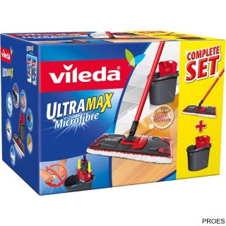 Zestaw w kartonie VILEDA ULTRAMAX mop płaski + wiadro + kij