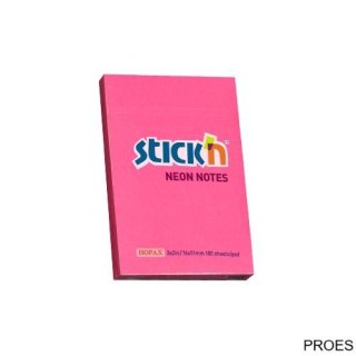 Bloczek STICKN 76x51mm ciemnoróżowy neon 100k 21161 STICKN